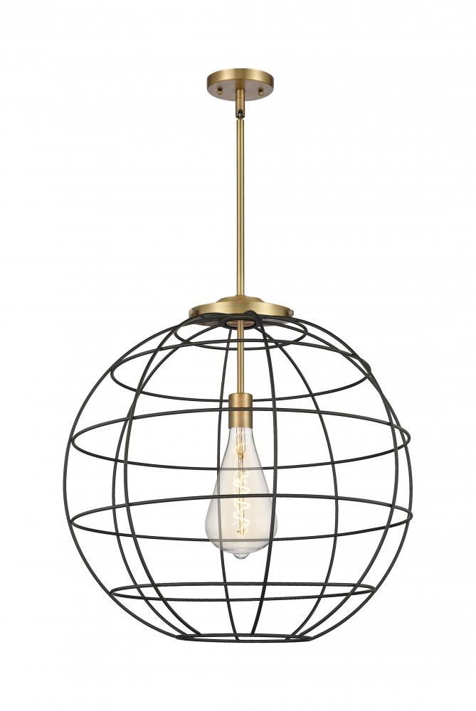 Lake Placid - 1 Light - 22 inch - Brushed Brass - Pendant