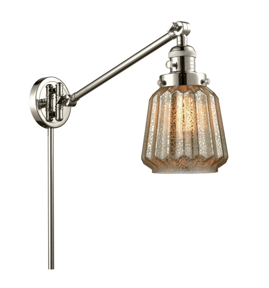 Chatham - 1 Light - 8 inch - Polished Nickel - Swing Arm