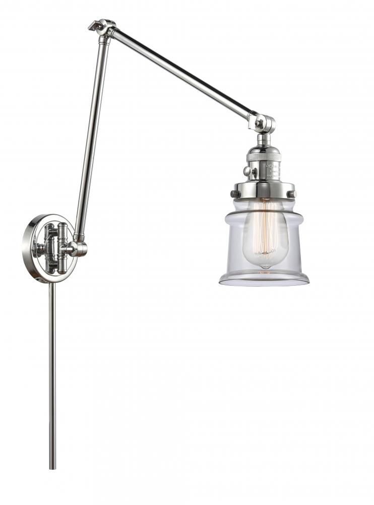 Canton - 1 Light - 8 inch - Polished Chrome - Swing Arm