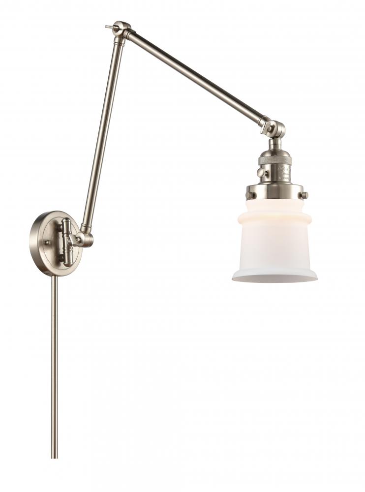 Canton - 1 Light - 8 inch - Brushed Satin Nickel - Swing Arm