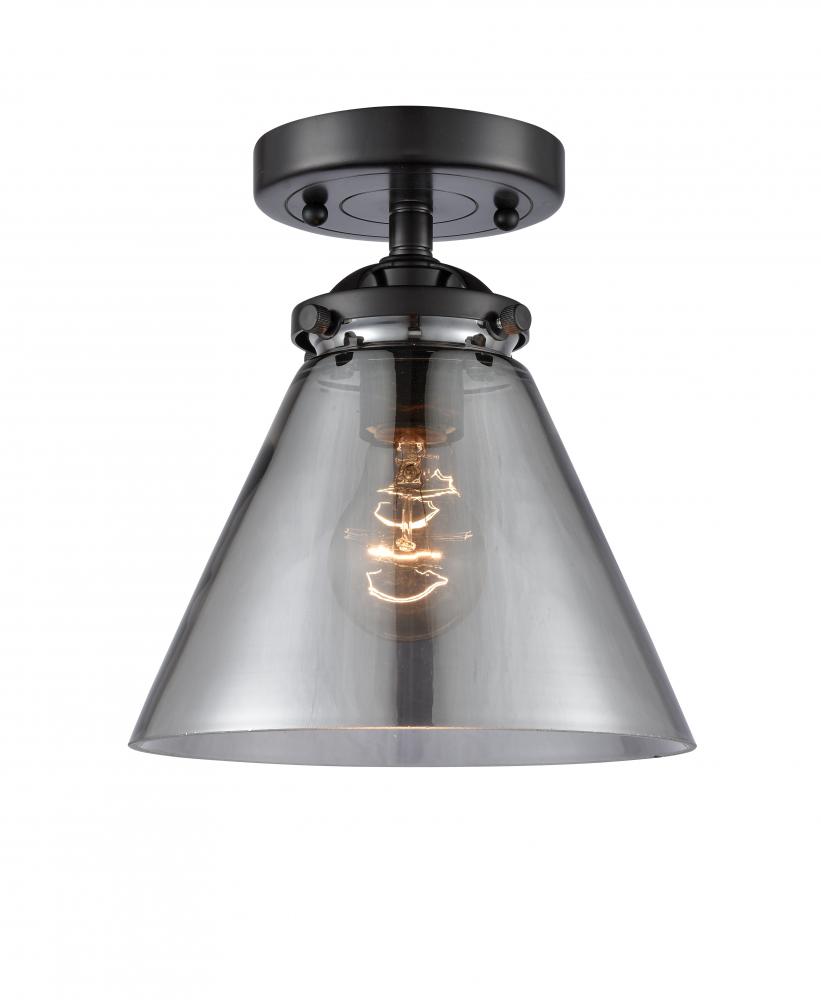 Cone - 1 Light - 8 inch - Oil Rubbed Bronze - Semi-Flush Mount