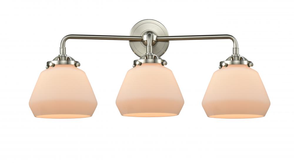 Fulton - 3 Light - 25 inch - Brushed Satin Nickel - Bath Vanity Light