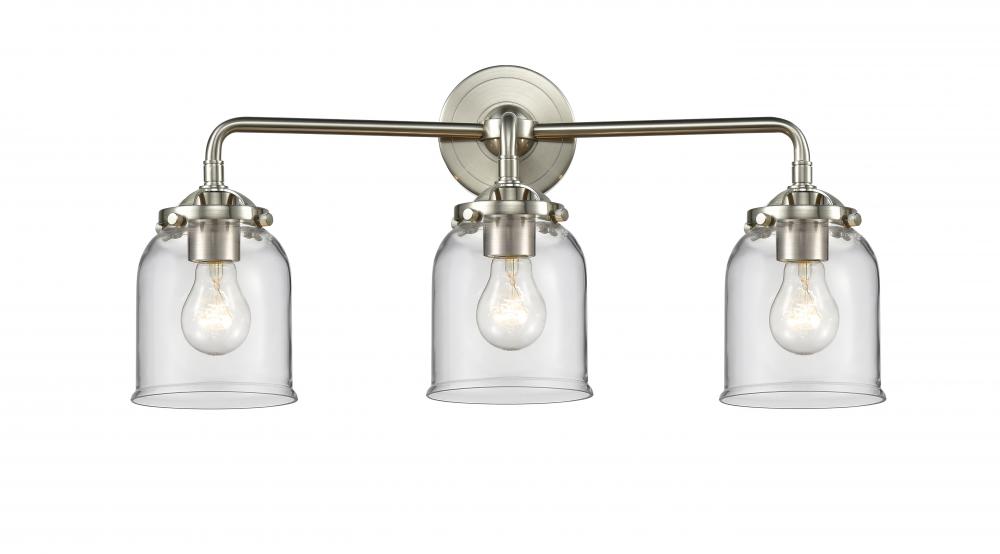 Bell - 3 Light - 23 inch - Brushed Satin Nickel - Bath Vanity Light