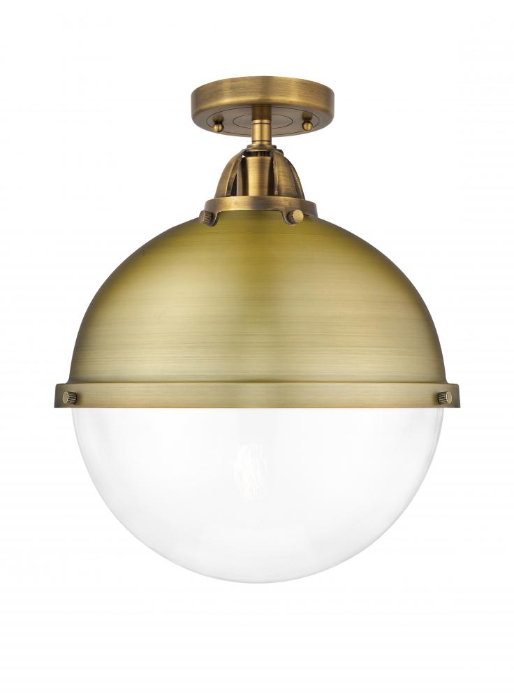 Hampden - 1 Light - 13 inch - Brushed Brass - Semi-Flush Mount