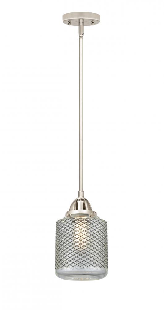 Stanton - 1 Light - 6 inch - Polished Nickel - Cord hung - Mini Pendant