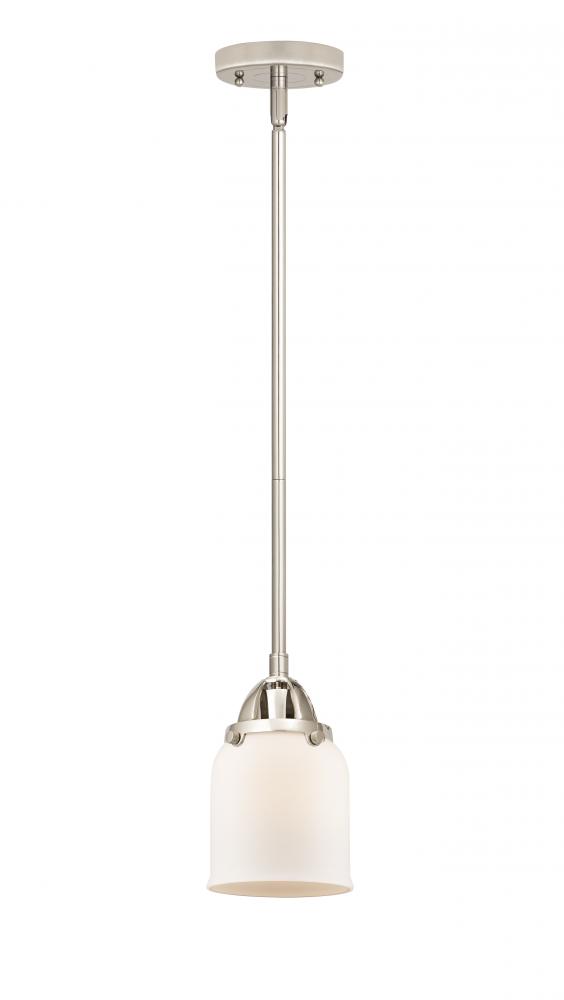 Bell - 1 Light - 5 inch - Polished Nickel - Cord hung - Mini Pendant