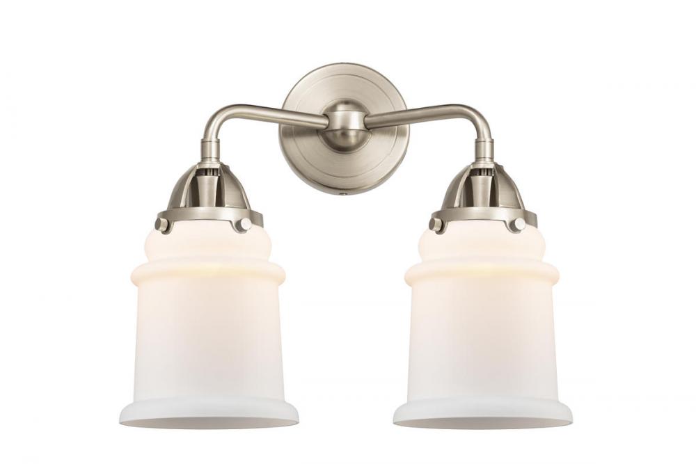 Canton - 2 Light - 14 inch - Brushed Satin Nickel - Bath Vanity Light