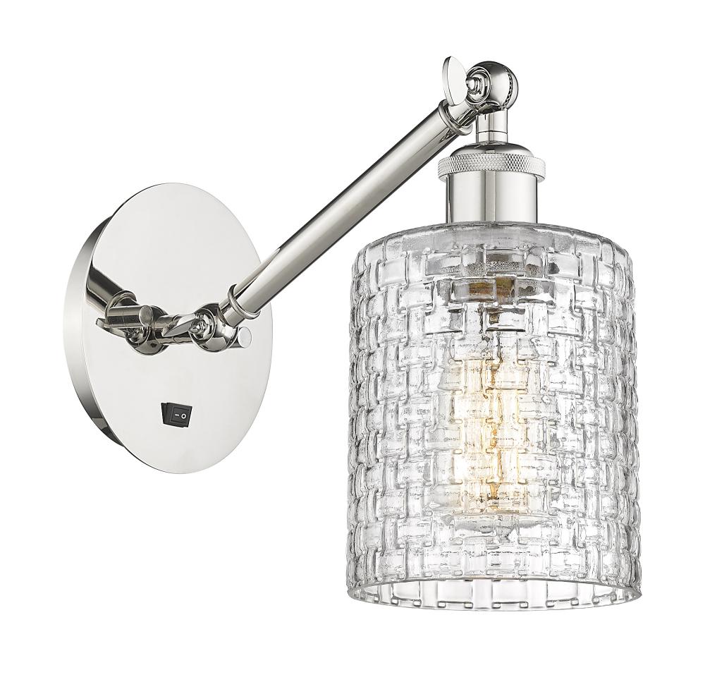 Cobbleskill - 1 Light - 5 inch - Polished Nickel - Sconce