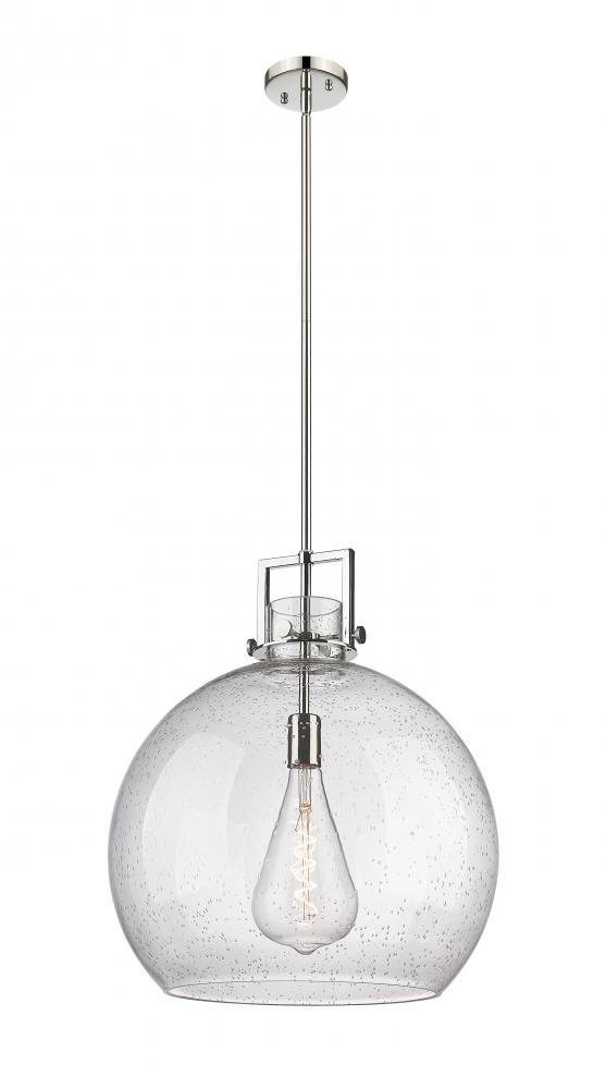 Newton Sphere - 1 Light - 18 inch - Polished Nickel - Pendant