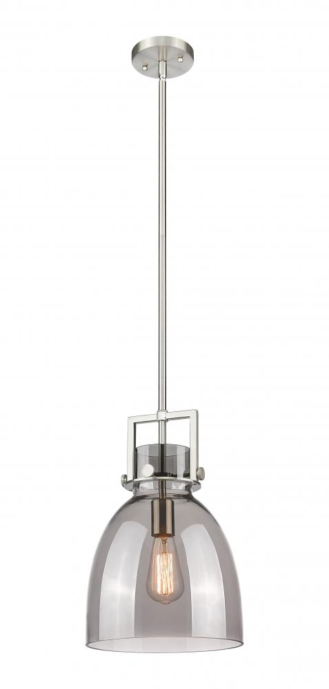 Newton Bell - 1 Light - 10 inch - Satin Nickel - Mini Pendant