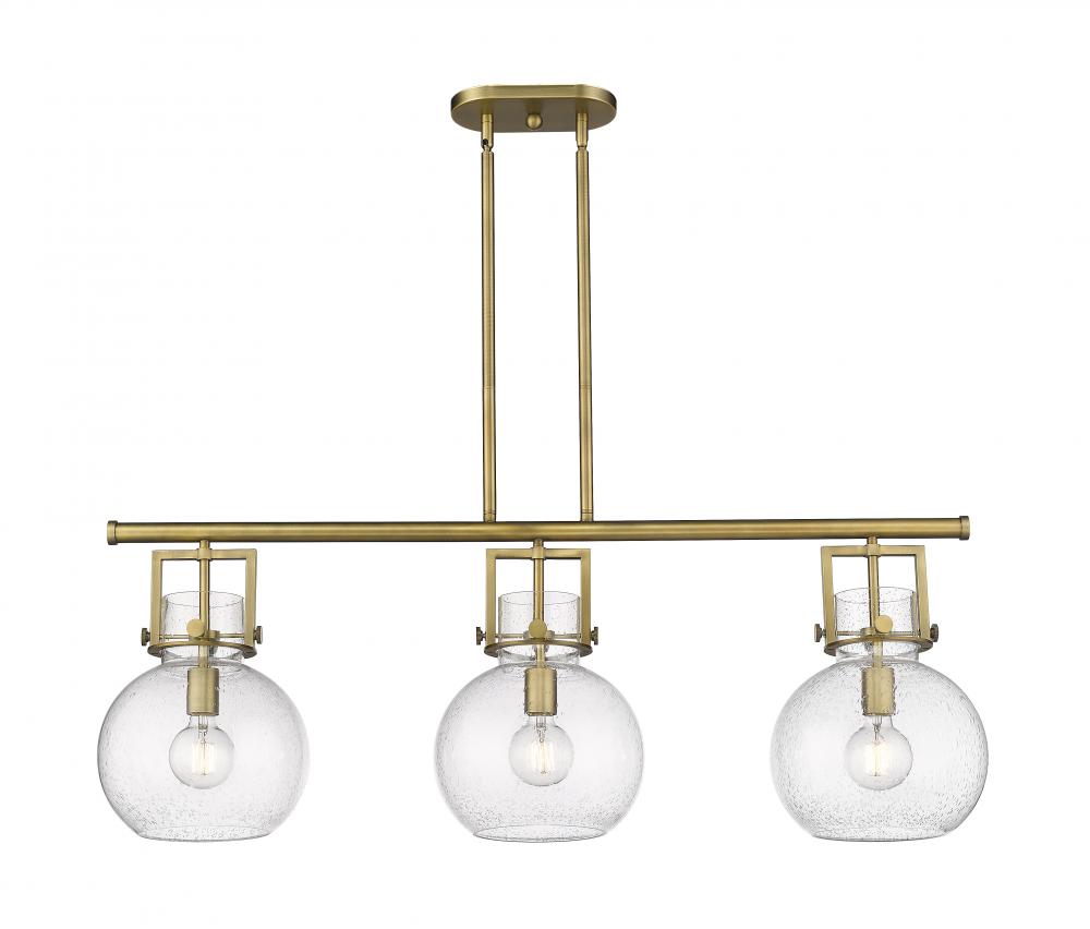 Newton Sphere - 3 Light - 42 inch - Brushed Brass - Island Light