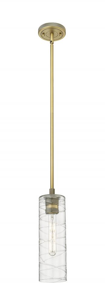 Crown Point - 1 Light - 5 inch - Brushed Brass - Pendant