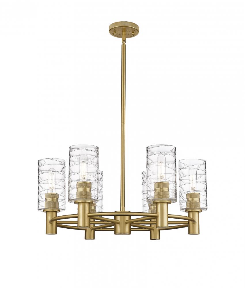 Crown Point - 6 Light - 24 inch - Brushed Brass - Chandelier