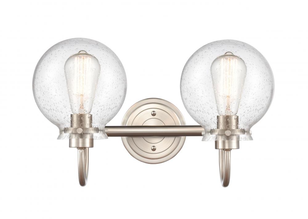 Olivia - 2 Light - 17 inch - Satin Nickel - Bath Vanity Light