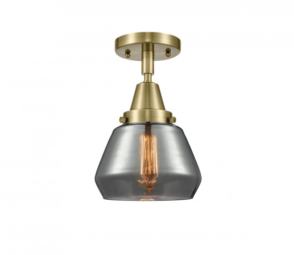 Fulton - 1 Light - 7 inch - Antique Brass - Flush Mount