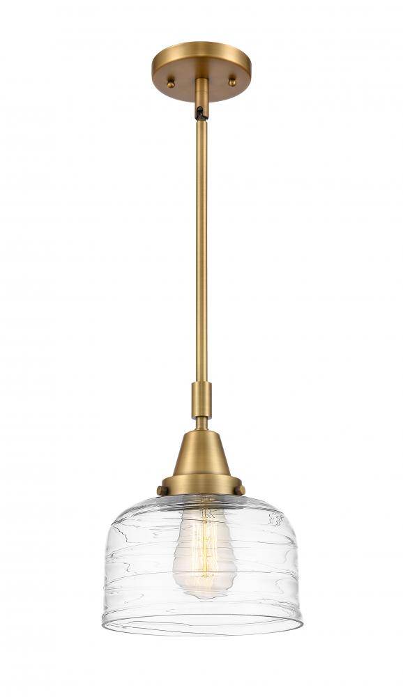 Bell - 1 Light - 8 inch - Brushed Brass - Mini Pendant