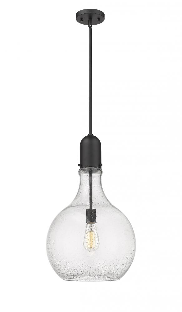 Amherst - 1 Light - 14 inch - Matte Black - Stem hung - Pendant