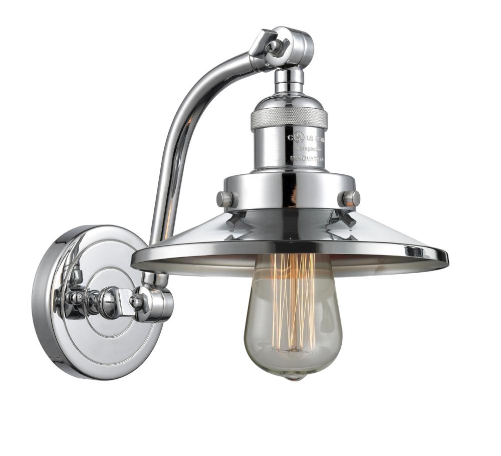 Railroad - 1 Light - 5 inch - Polished Chrome - Sconce