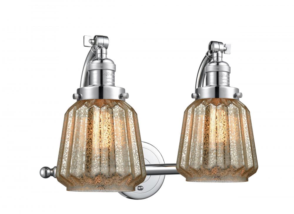 Chatham - 2 Light - 18 inch - Polished Chrome - Bath Vanity Light