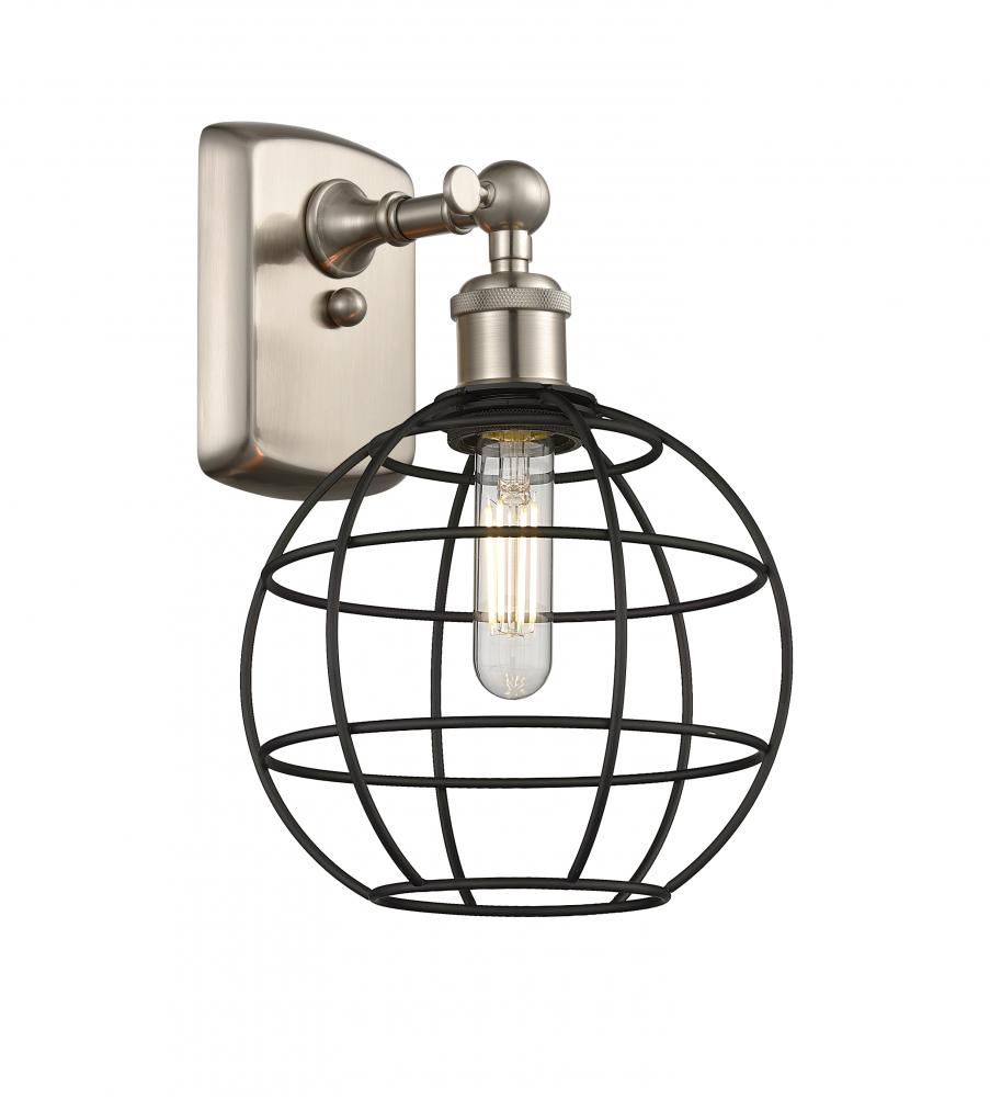 Lake Placid - 1 Light - 8 inch - Brushed Satin Nickel - Sconce