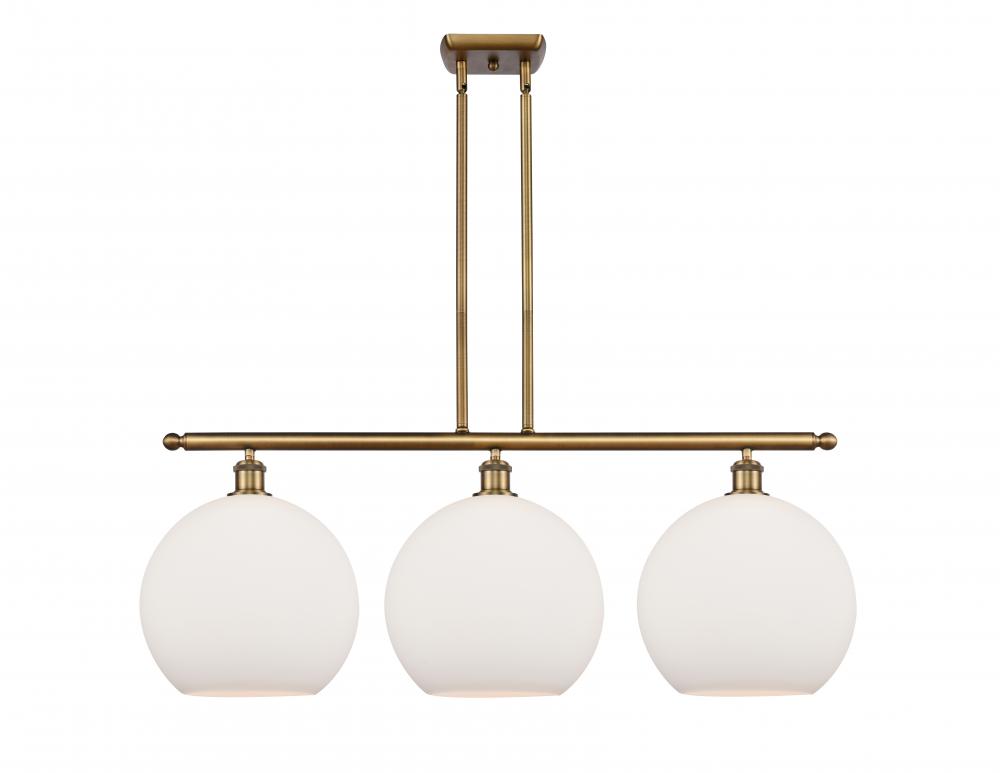 Athens - 3 Light - 38 inch - Brushed Brass - Stem Hung - Island Light