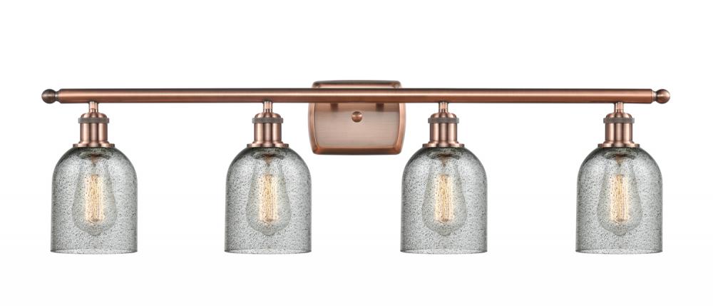 Caledonia - 4 Light - 35 inch - Antique Copper - Bath Vanity Light