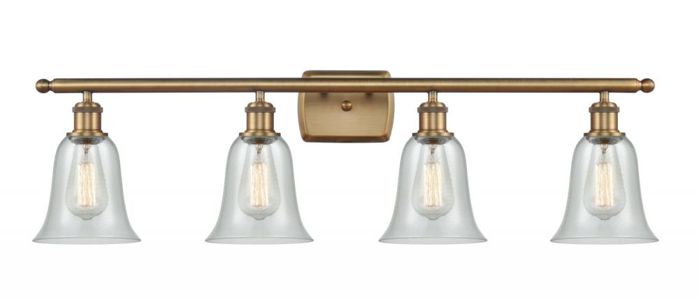 Hanover - 4 Light - 36 inch - Brushed Brass - Bath Vanity Light