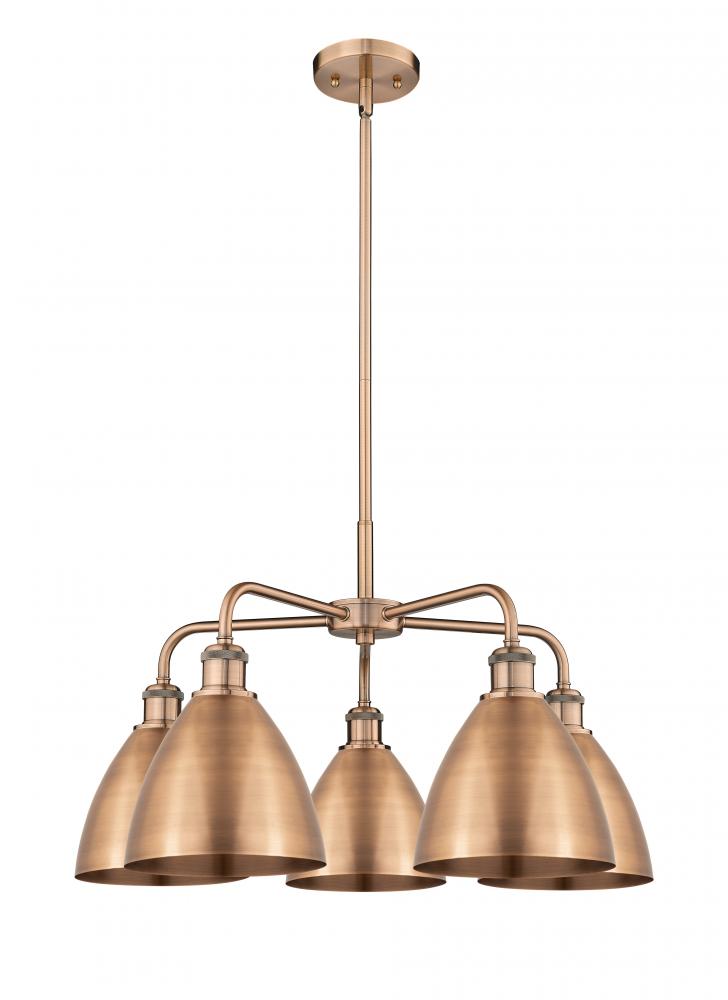 Bristol - 5 Light - 26 inch - Antique Copper - Chandelier