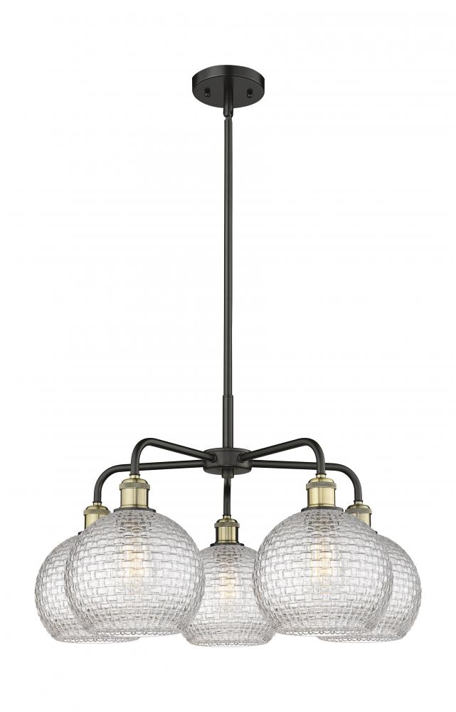 Athens - 5 Light - 26 inch - Black Antique Brass - Chandelier