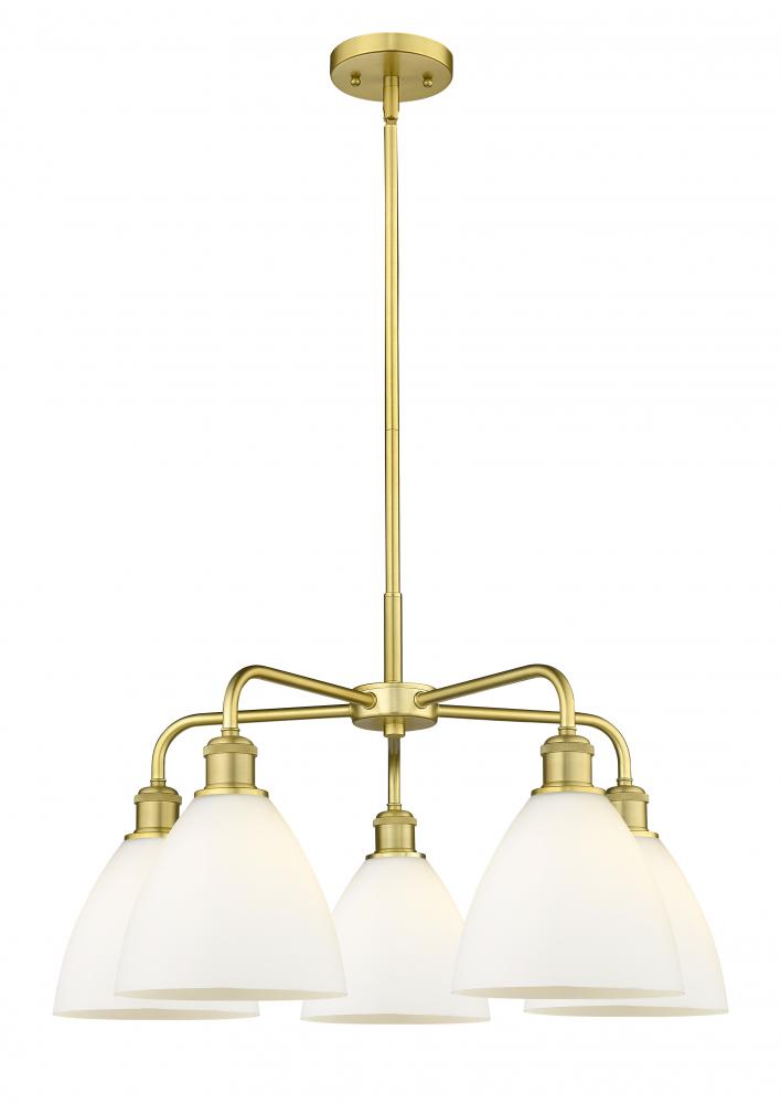 Bristol - 5 Light - 26 inch - Satin Gold - Chandelier