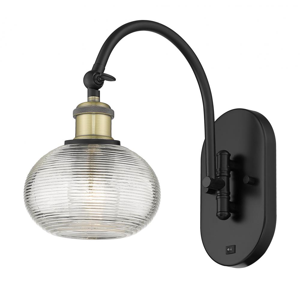 Ithaca - 1 Light - 6 inch - Black Antique Brass - Sconce