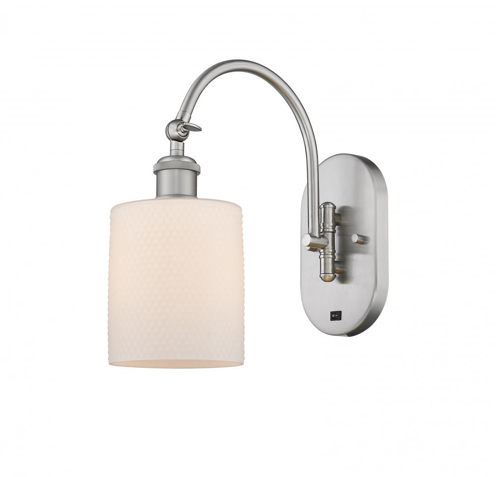 Cobbleskill - 1 Light - 5 inch - Brushed Satin Nickel - Sconce