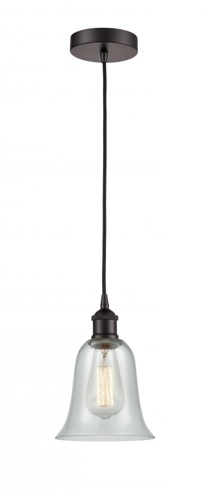 Hanover - 1 Light - 6 inch - Oil Rubbed Bronze - Cord hung - Mini Pendant