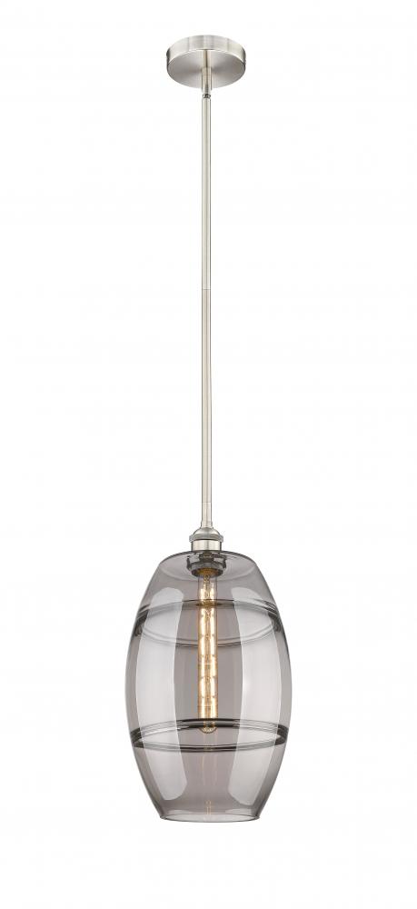 Vaz - 1 Light - 10 inch - Brushed Satin Nickel - Cord hung - Mini Pendant