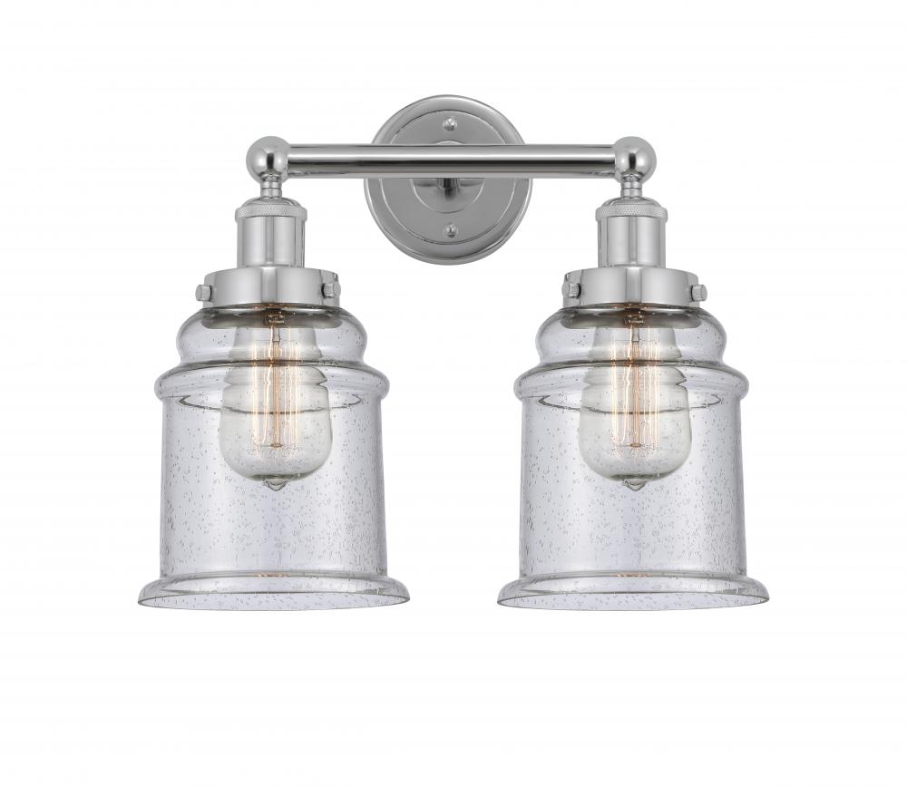 Canton - 2 Light - 15 inch - Polished Chrome - Bath Vanity Light