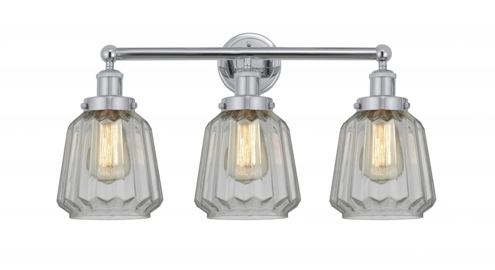 Chatham - 3 Light - 25 inch - Polished Chrome - Bath Vanity Light