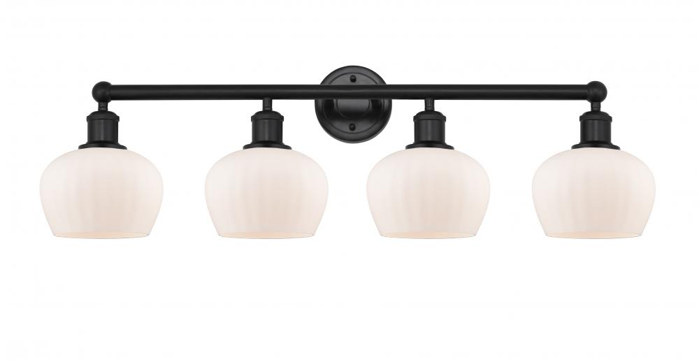 Fenton - 4 Light - 34 inch - Matte Black - Bath Vanity Light