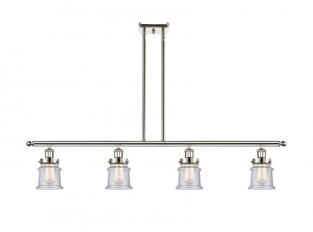 Canton - 4 Light - 48 inch - Polished Nickel - Stem Hung - Island Light