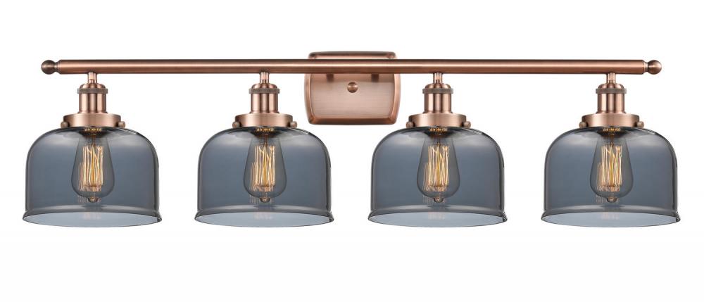 Bell - 4 Light - 38 inch - Antique Copper - Bath Vanity Light