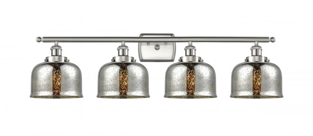 Bell - 4 Light - 38 inch - Brushed Satin Nickel - Bath Vanity Light