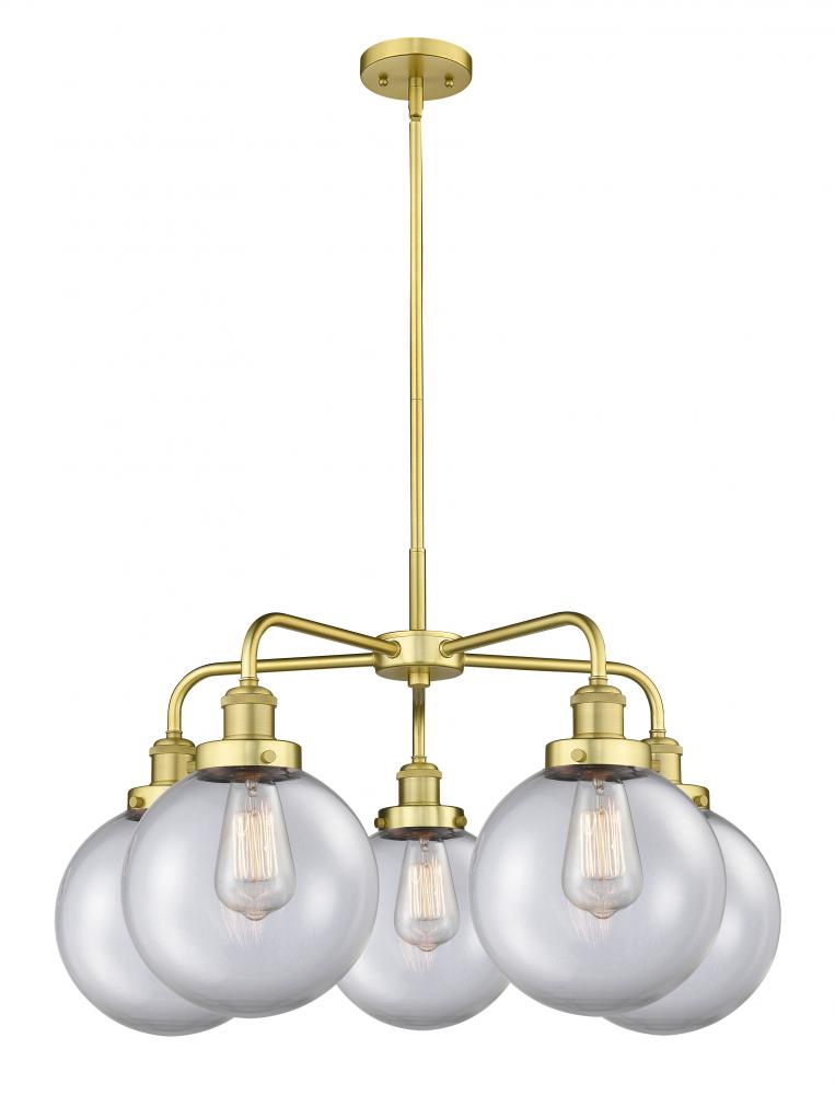 Whitney - 5 Light - 27 inch - Satin Gold - Chandelier