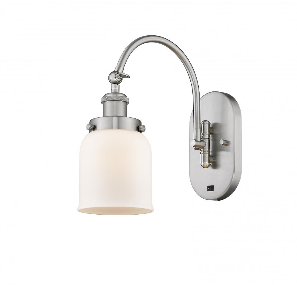 Bell - 1 Light - 5 inch - Brushed Satin Nickel - Sconce