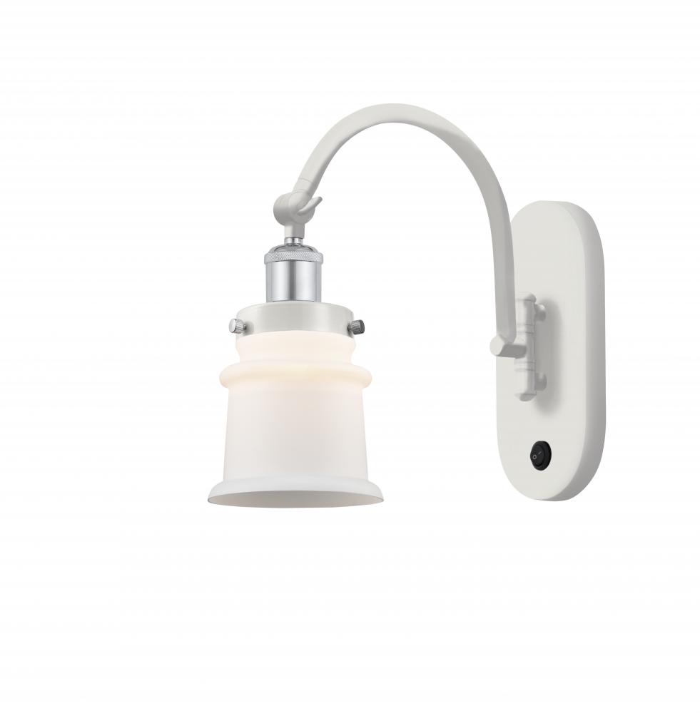 Canton - 1 Light - 7 inch - White Polished Chrome - Sconce