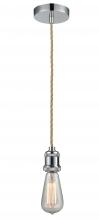  100PC-10RE-1PC - Edison - 1 Light - 2 inch - Polished Chrome - Cord hung - Mini Pendant