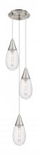 Innovations Lighting 113-450-1P-SN-G450-6SCL - Malone - 3 Light - 14 inch - Brushed Satin Nickel - Multi Pendant