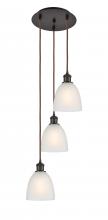  113B-3P-OB-G381 - Castile - 3 Light - 13 inch - Oil Rubbed Bronze - Cord Hung - Multi Pendant