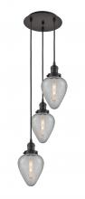  113F-3P-OB-G165 - Geneseo - 3 Light - 13 inch - Oil Rubbed Bronze - Cord hung - Multi Pendant