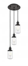  113F-3P-OB-G312 - Dover - 3 Light - 11 inch - Oil Rubbed Bronze - Cord hung - Multi Pendant