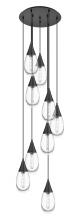 Innovations Lighting 119-450-1P-BK-G450-6CL - Malone - 9 Light - 20 inch - Matte Black - Multi Pendant