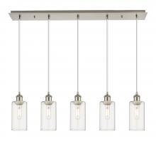  125B-5P-SN-G434-7CL - Crown Point - 5 Light - 37 inch - Brushed Satin Nickel - Linear Pendant